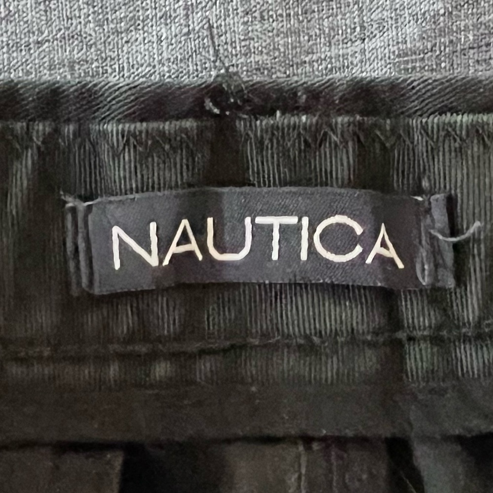 NAUTICA Men's Pleated Front Shorts in Navy Blue GUC 100% Cotton - Picture 5 of 11